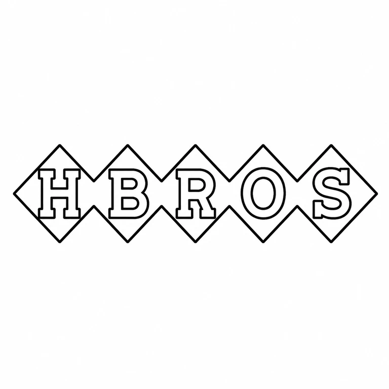 Harman Brothers: Five adjacent diamond punches and their five left-to-right letters are retained without merging or reordering. line reconstruction.