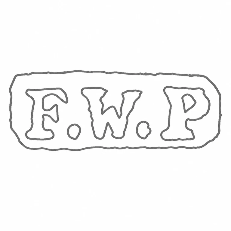 Francis William Payton: The long clipped-corner punch, three upright forms, and two separating dots are retained in their visible order. line reconstruction.