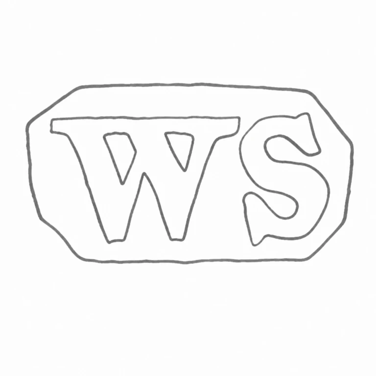 William Skeen: WS reading and clipped-corner cartouche in source direction; line reconstruction.
