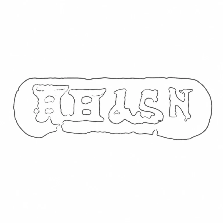 Henry Hobson & Sons: The long rounded cartouche and its complete sequence of visible raised forms are preserved in the same horizontal reading direction. line reconstruction.