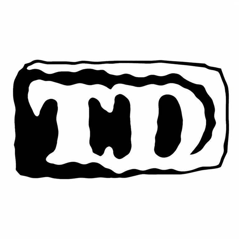 Thomas Daniell: The three broad letterforms and shallow horizontal cartouche are reproduced in source orientation. line reconstruction.