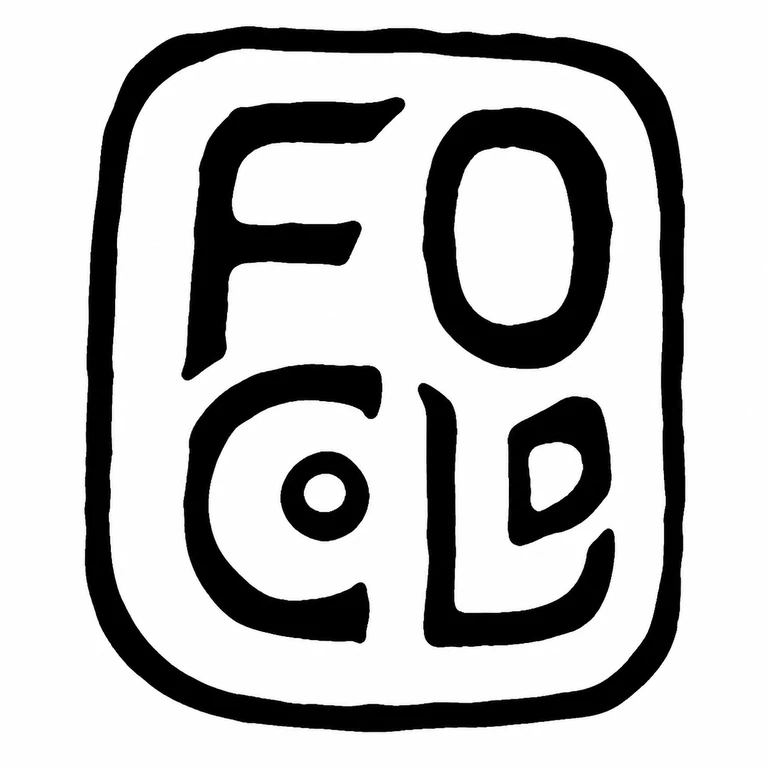 F Osborne & Co Ltd: The compact upright cartouche and four small letterforms remain in the same two-row layout as the source. line reconstruction.
