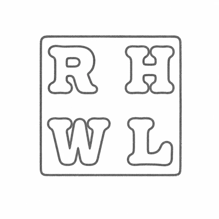 Linley & Hodd (Richard: RH above WL is retained in the square cartouche; line reconstruction.