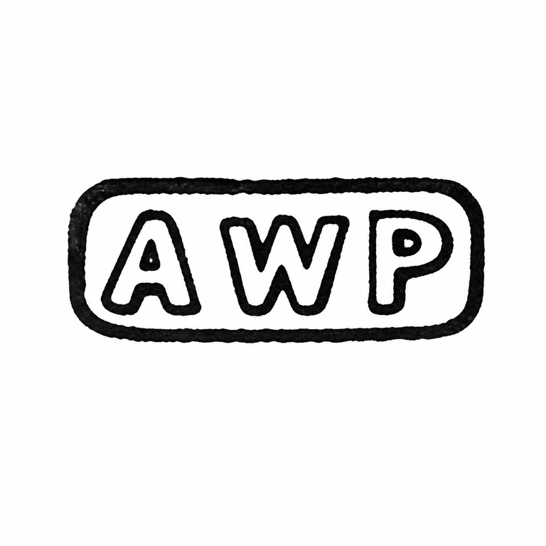 Arthur Willmore Pennington: Rounded rectangle and three initials preserve their visible left-to-right sequence. line reconstruction.