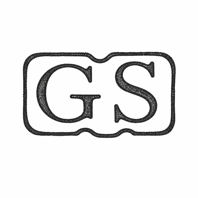 George Smith: Two capital glyphs and the enclosing wavy-sided rectangular cartouche retain the visible layout and top/bottom center scallops. line reconstruction.