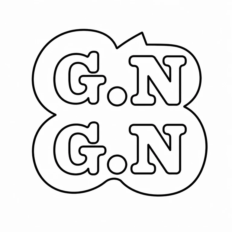 George Neal & George Neal: The two stacked lobes, repeated letter-and-stop pairs, and central joining/ornamental interruption remain in the same vertical arrangement. line reconstruction.