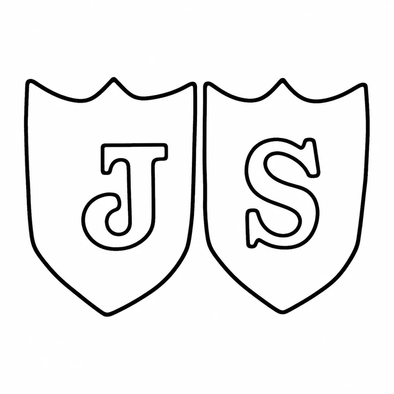 John Silverston: Two adjacent shield-shaped punches and their centered letters are preserved in left-to-right order. line reconstruction.