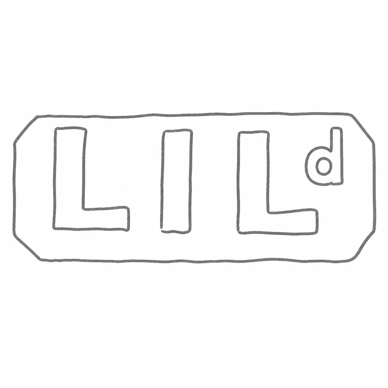 Lonwick Industries Ltd: LILd lettering and clipped-corner cartouche are retained in source direction; line reconstruction.