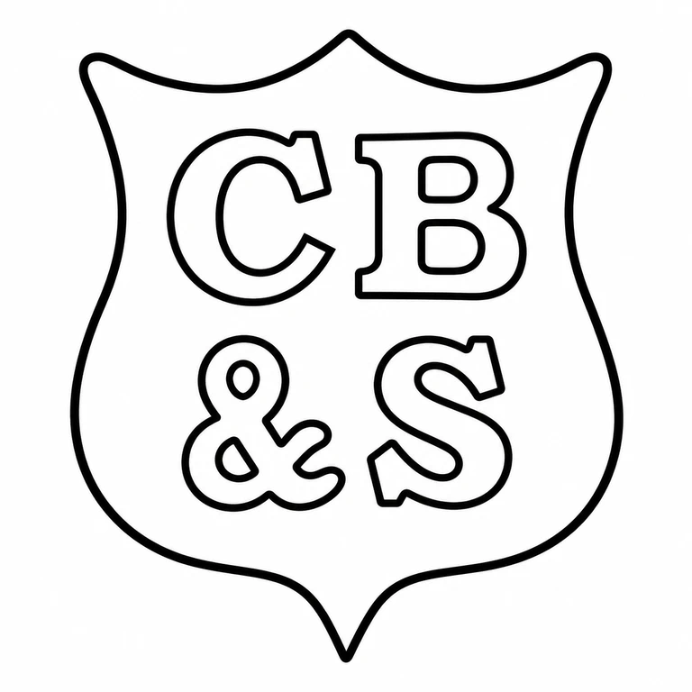 Cooper Brothers & Sons Ltd: Lobed shield, top letter pair, and lower ampersand-letter pair remain in the source arrangement. line reconstruction.