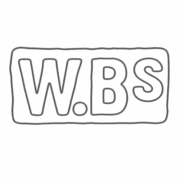 Ward Brothers: W, stop, B, and S are retained in a rectangular cartouche; line reconstruction.