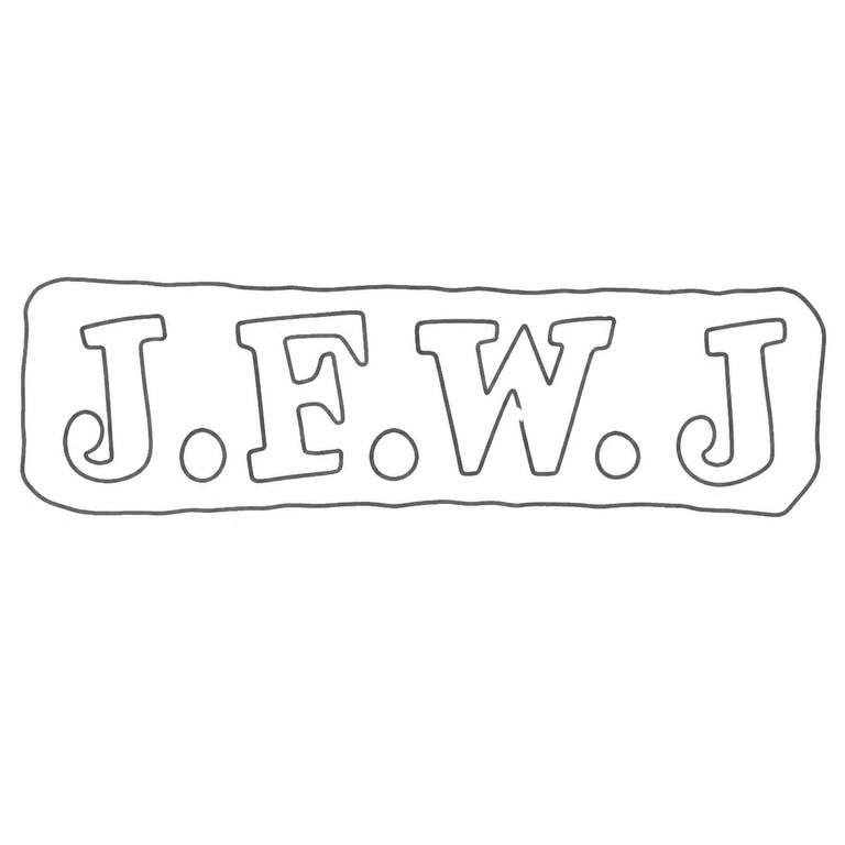 J F J W: J stop F stop W stop J capsule border are retained; line reconstruction.