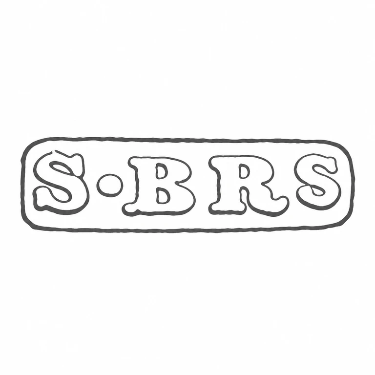 Saunders Brothers: The framed five-part inscription, including the small separator, keeps the visible sequence and character forms. line reconstruction.