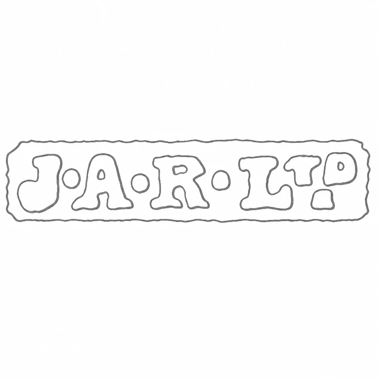 J A Restall & Co: The J-dot-A-dot-R-dot-LTD sequence and its horizontal enclosing punch; line reconstruction.