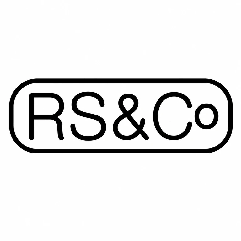 R Spencer & Co: The rounded rectangular outline and visible R-S-ampersand-C-o sequence are retained left to right; line reconstruction.
