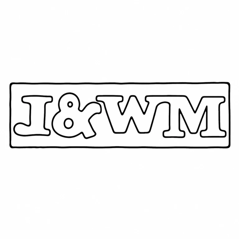 James & Walter Marshall: The framed horizontal initials and ampersand retain their count, order, and rectangular outer border. line reconstruction.