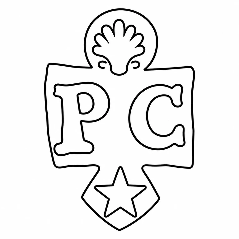 Paul Crespin: The upper shell-in-roundel, central rectangular letter punch, and lower star-in-diamond appear in the same vertical sequence and orientation. line reconstruction.