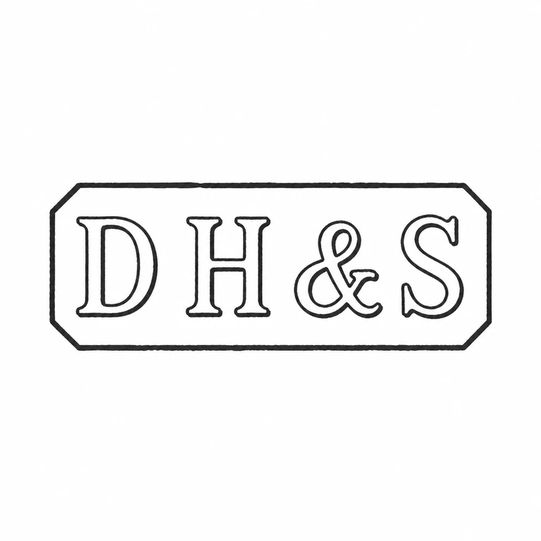 David Hollander & Son: The four-part inscription including its ampersand and the clipped-corner horizontal cartouche are retained in source order. line reconstruction.