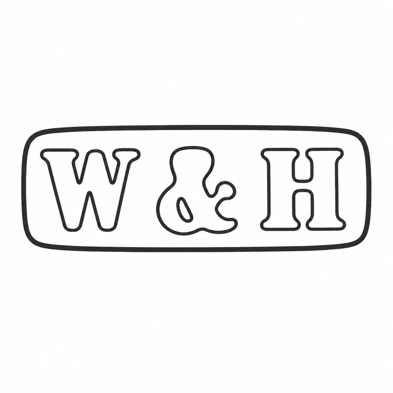 White & Hawkins: The rounded horizontal cartouche, two outer letter forms, and central ampersand-like form are preserved in sequence. line reconstruction.