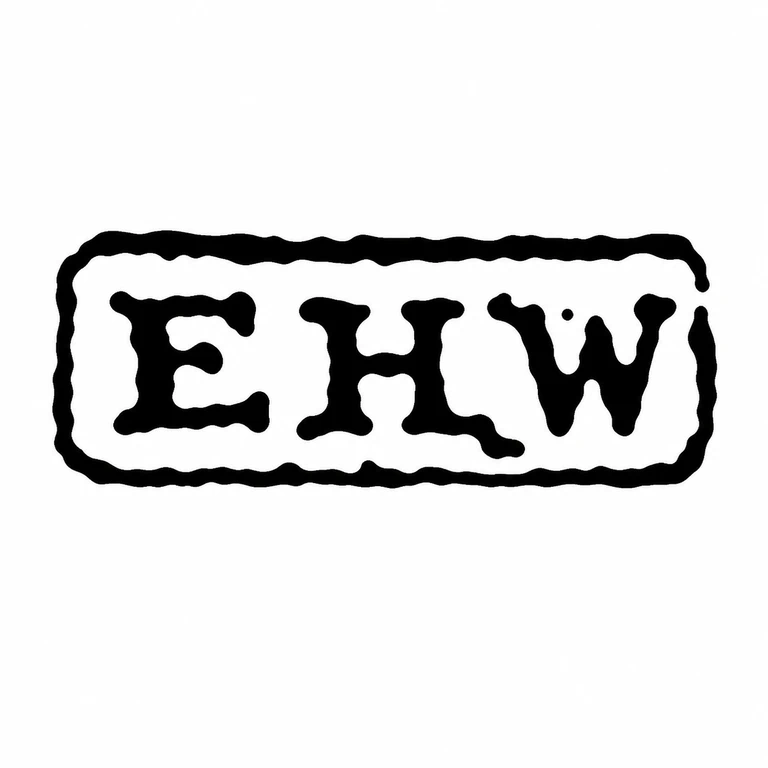 Edwin Henry Watts: Three upright initials, including the small visible intervening dot, remain inside the narrow rectangular punch. line reconstruction.