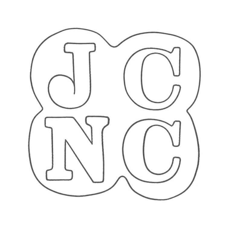 James & Nathaniel Creswick: Four-cell lobed mark keeps JC above NC in the source positions; line reconstruction.