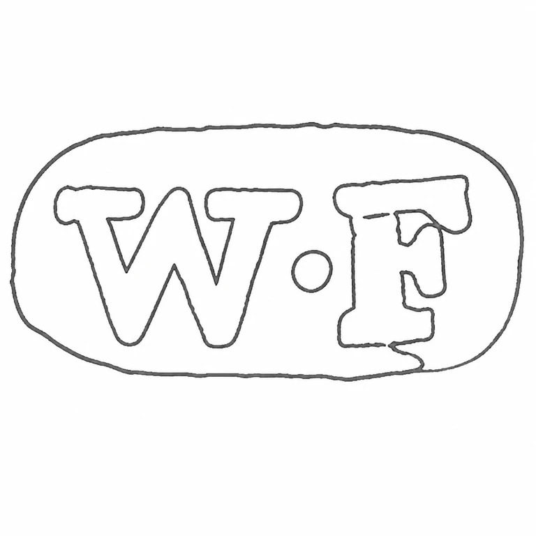 William Fordham or William Fleming: The long horizontal cartouche, period, and two large source-visible letterforms are maintained in reading order. line reconstruction.