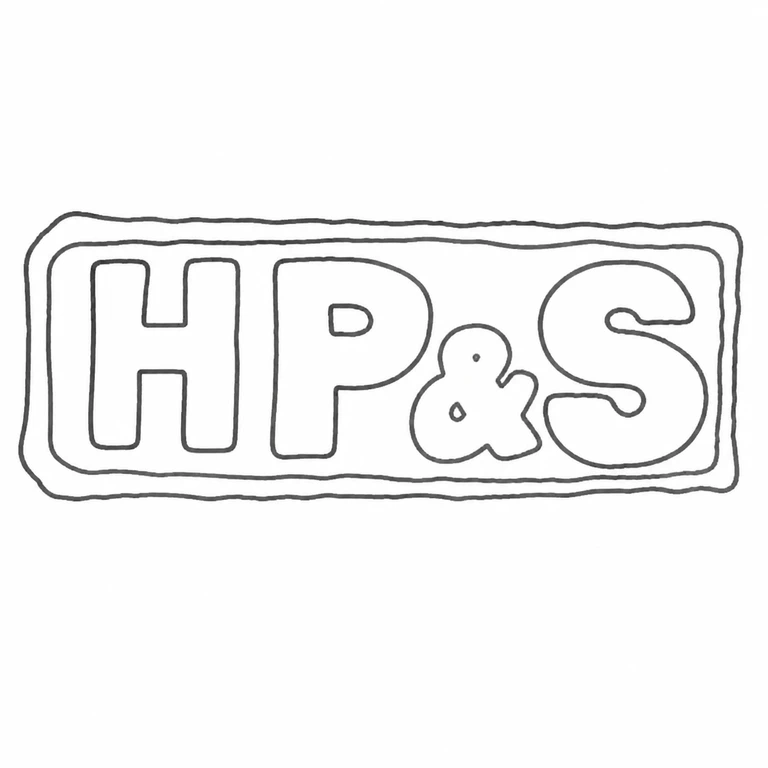 H Pidduck & Sons: H P ampersand S double rectangular boundary are retained in the correct sequence; line reconstruction.