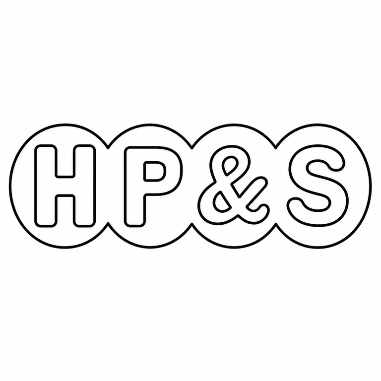 Henry Pidduck & Sons: Four adjoining round lobes, their internal letters and central ampersand are preserved in the original left-to-right sequence. line reconstruction.