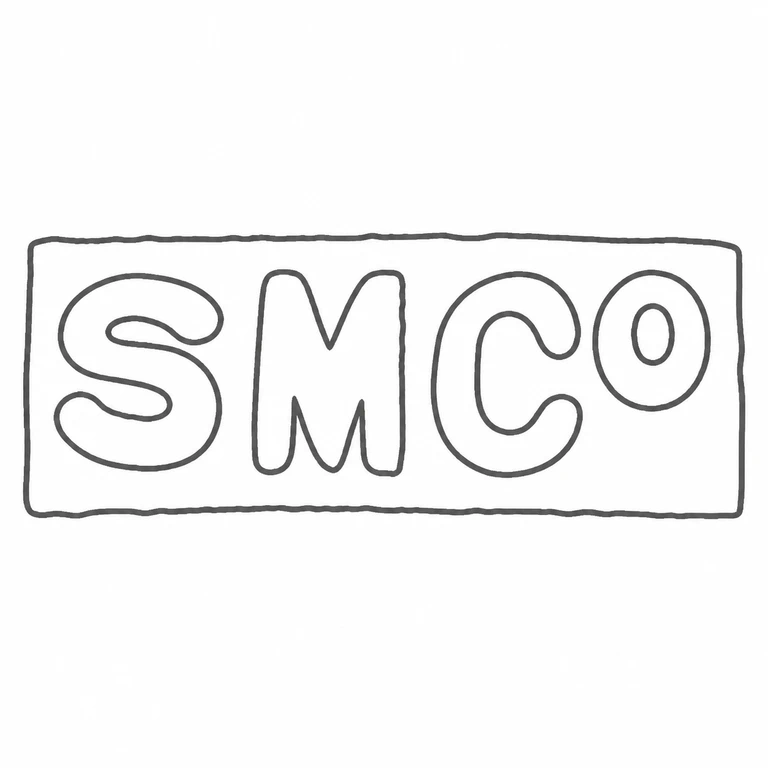 Sterling Merchandising Company: SMCo retains the source order, including the raised terminal o, inside a simple rectangular punch; line reconstruction.