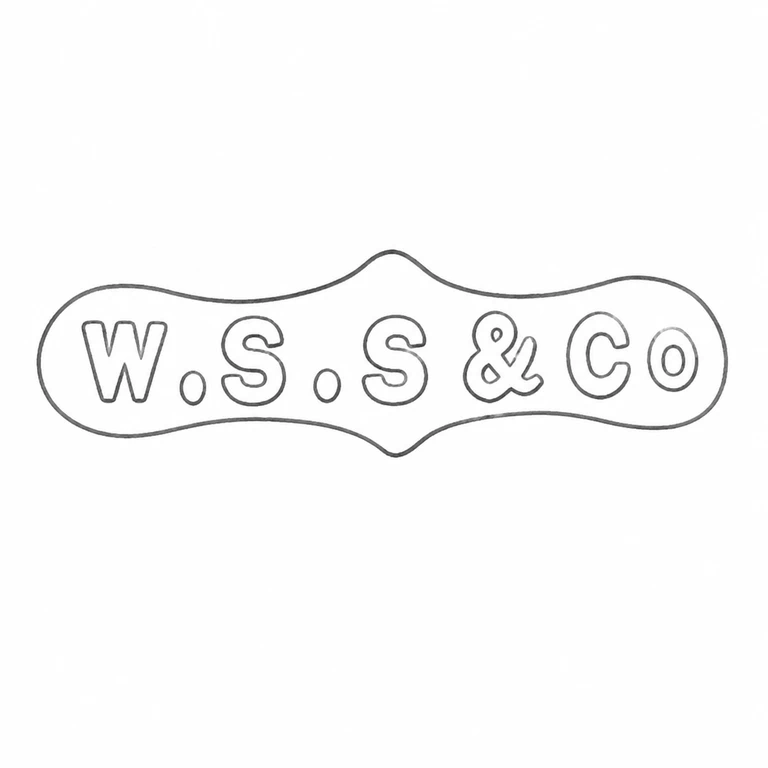 W S Savage & Co: The W.S.S&Co sequence, punctuation, ampersand, and waisted capsule remain in source order; line reconstruction.