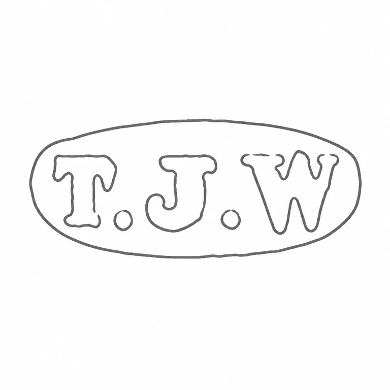 Mark reading Oval punch, three character forms, and two separating dots retain the source's left-to-right arrangement; line reconstruction