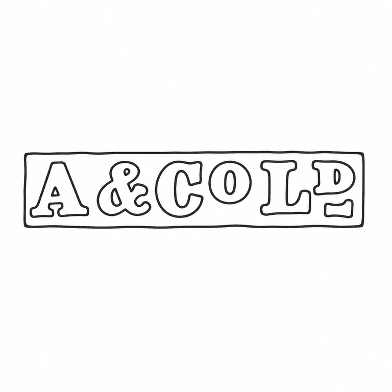 Mark reading Long rectangular cartouche letter, ampersand, word, and final two-letter sequence are retained in source order; line reconstruction
