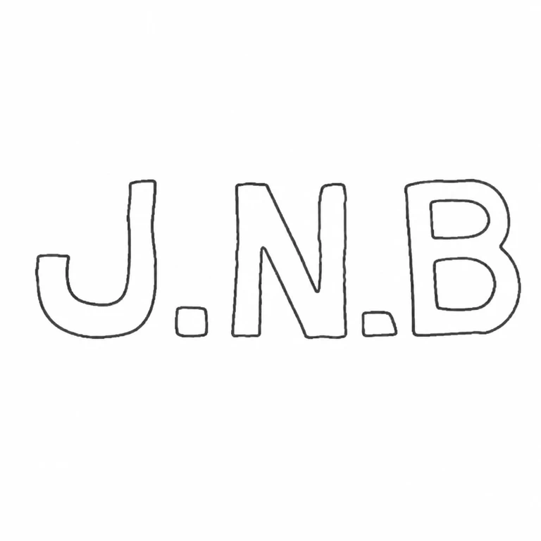 J N B: The unbordered J-dot-N-dot-B string in its source order; line reconstruction.