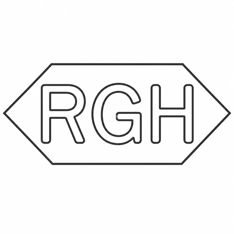 Mark reading The horizontal pointed-end cartouche and its three readable initials preserve the source geometry and order; line reconstruction