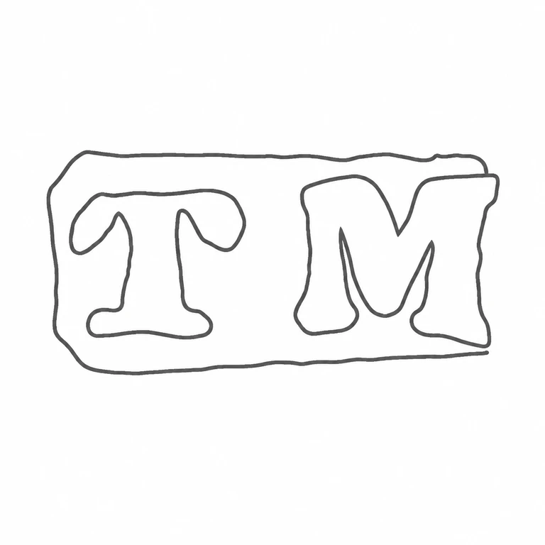 Thomas Millington: The long outlined punch and two spaced upright letter forms are reconstructed in the source's orientation and order. line reconstruction.