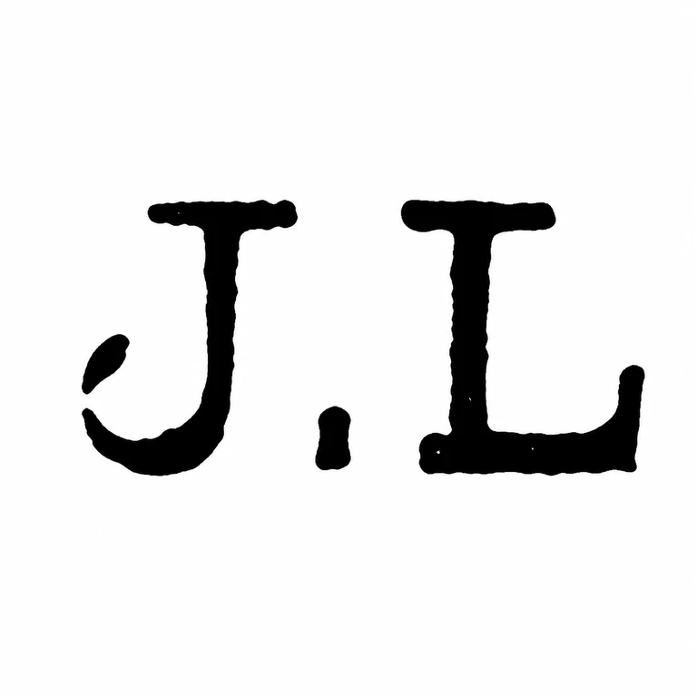 J L: The source's J, central point and L are retained left to right without a fabricated cartouche; line reconstruction.