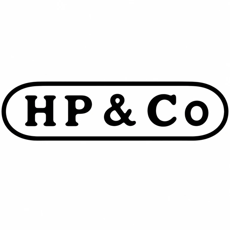 Henry Potter & Co: Long capsule frame, letter sequence, ampersand, and final circular stop preserve the photographed order. line reconstruction.