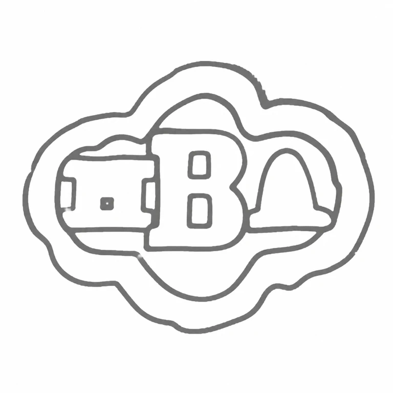 J Batson & Son (Henry John Batson & Albert Edward Batson): Cloud-like outer punch, three adjoining initials, and internal counters retain the photographed left-to-right arrangement. line reconstruction.
