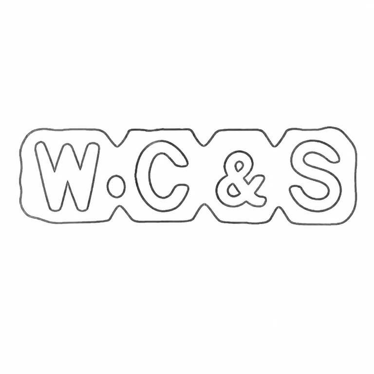 William Clarke & Son: W.C&S lettering source-supported scalloped continuous punch are retained; line reconstruction.