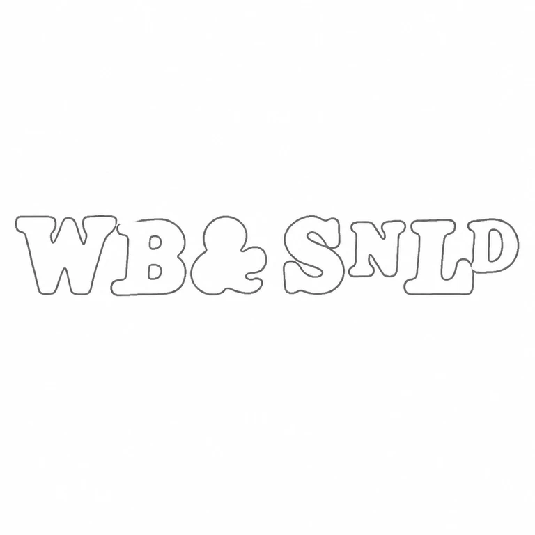 Mark reading The unbordered horizontal wordmark retains every visible letter and ampersand in the original order; the oversized rounded treatment foll…; line reconstruction