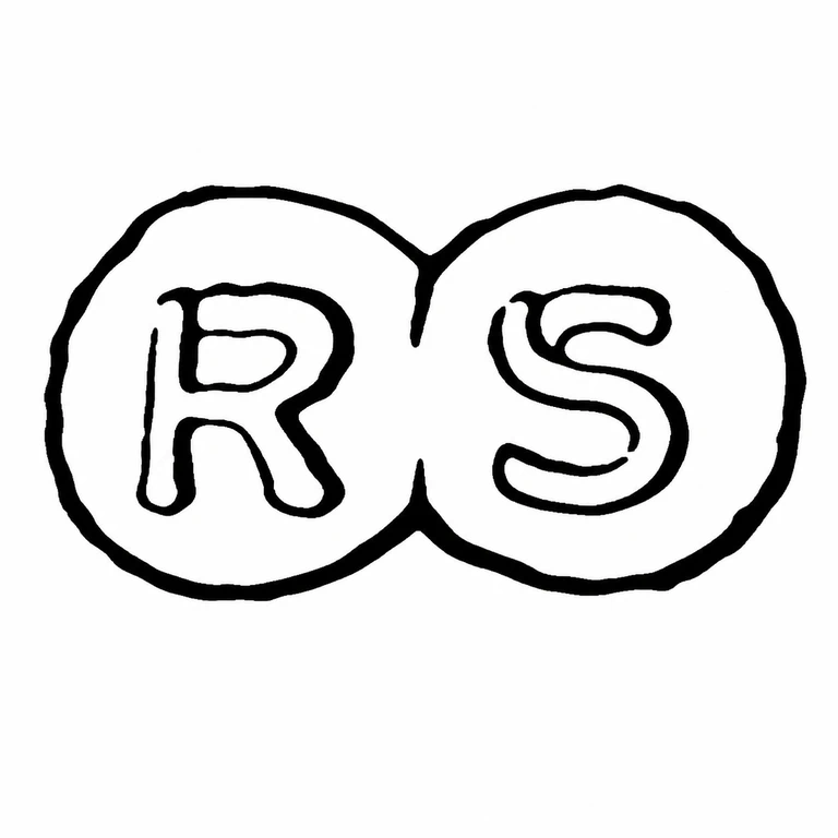 Regent Silversmiths: The two touching circular punches and their left-to-right letters are retained. line reconstruction.