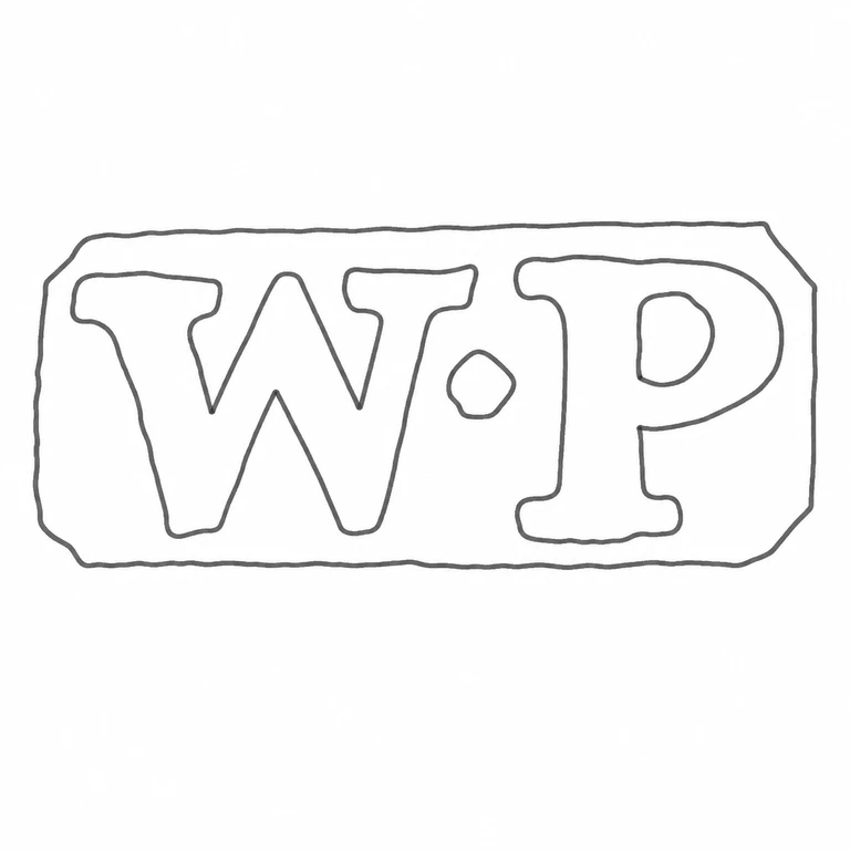 William Pope: The W-P order and single rectangular cartouche. no additional mark is introduced; line reconstruction.