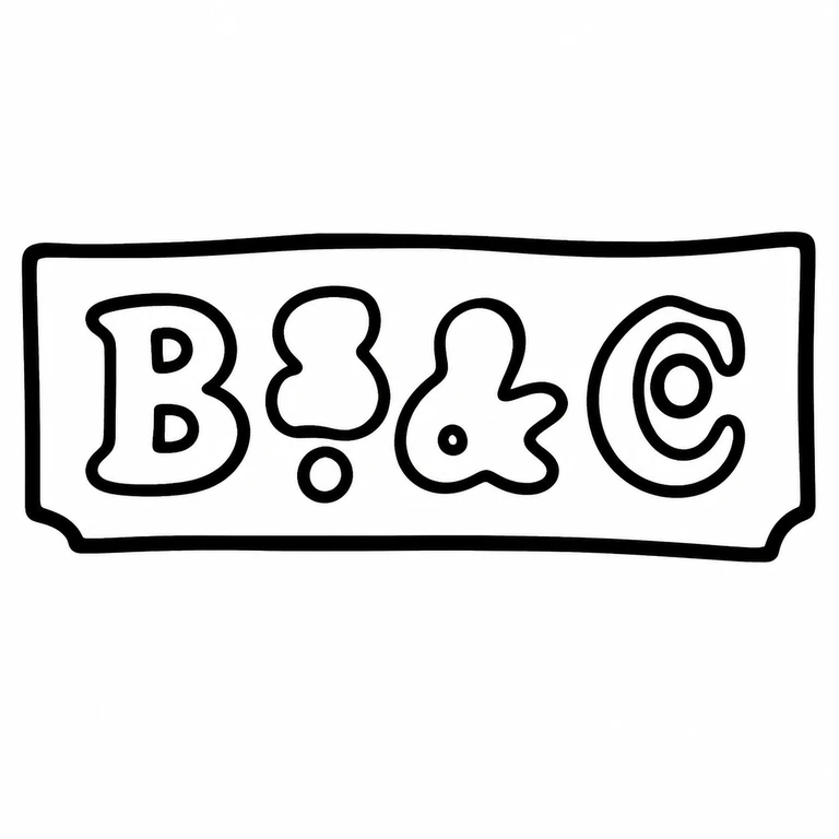 Bs & Co: The first character, separator, ampersand and final abbreviation remain in the source's left-to-right sequence inside the cartouche. line reconstruction.