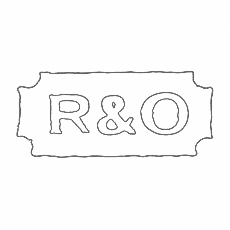 Richardson & Ottewill: The rectangular cartouche and the initial, ampersand, and final round initial are preserved in the same horizontal sequence. line reconstruction.