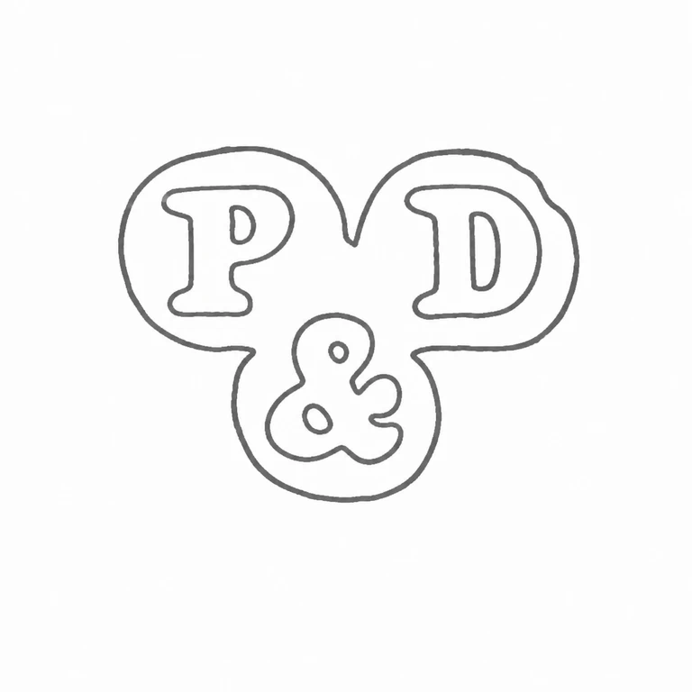 Pembrook & Dickins: The two upper lobes containing letters and the lower circular lobe containing the ampersand-like form retain the source's three-part arrangement. line reconstruction.