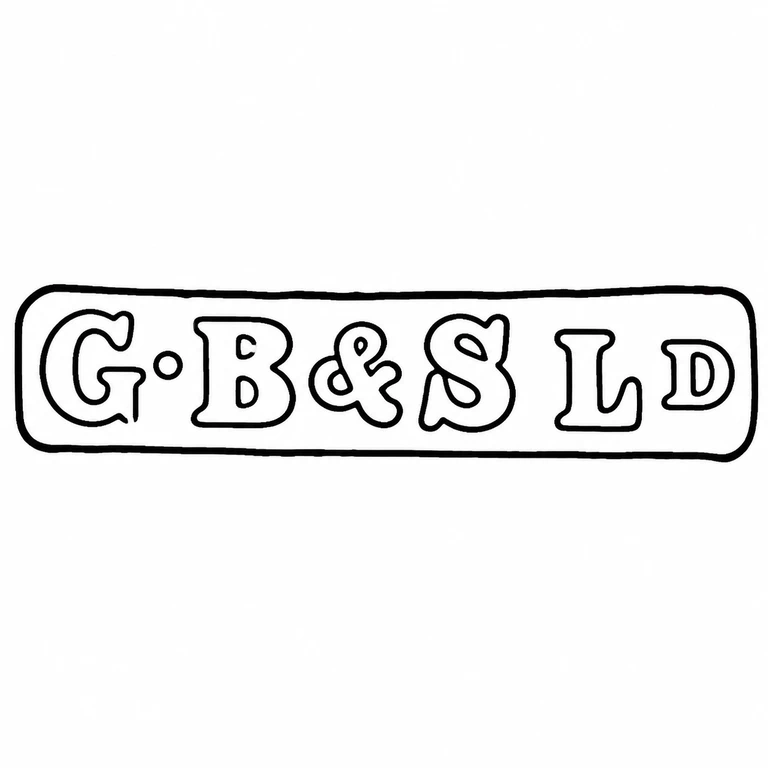 Blanckensee & Son: The long horizontal cartouche, sequence of glyphs, punctuation, and reading direction match the compact source mark. line reconstruction.
