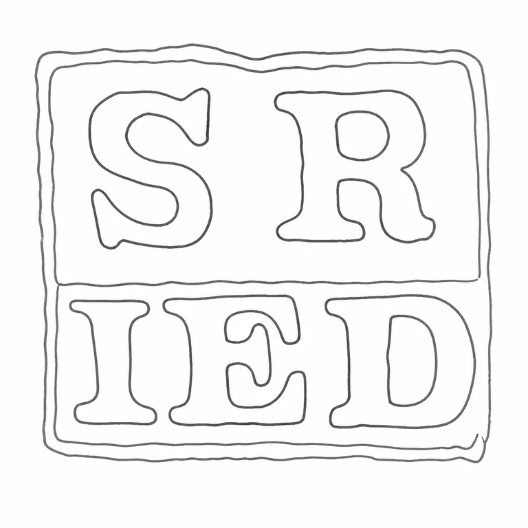 Solomon Royes & John East Dix: The two stacked rows, SR over IED, and double rectangular border are retained in reading order; line reconstruction.