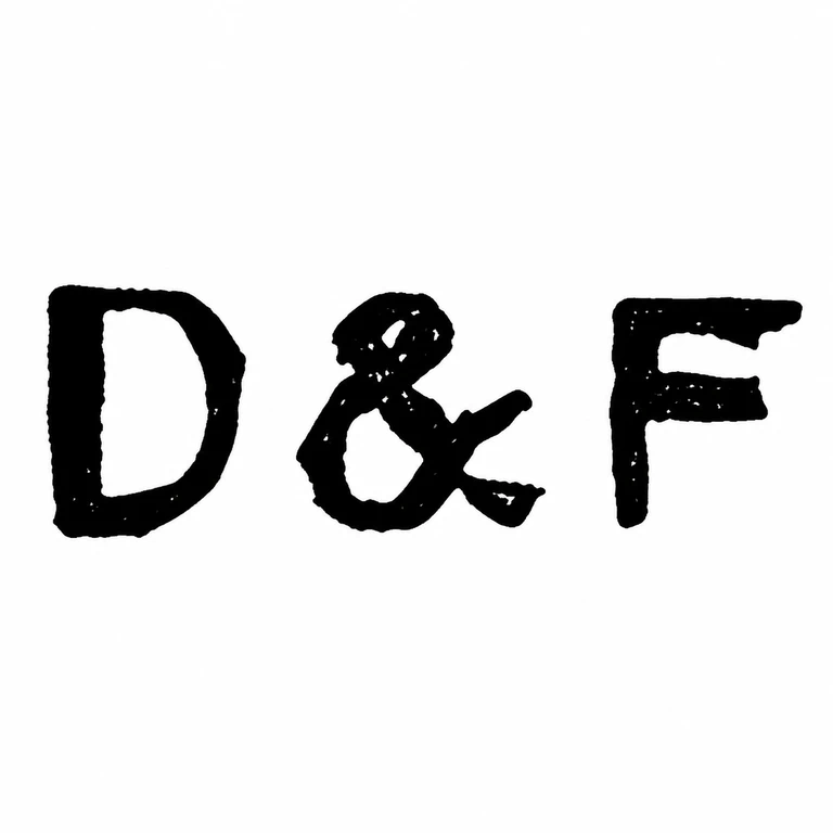 Deakin & Francis Ltd: The three visible left-to-right characters, including the central ampersand, are retained without an unsupported plaque or texture treatment. line reconstruction.