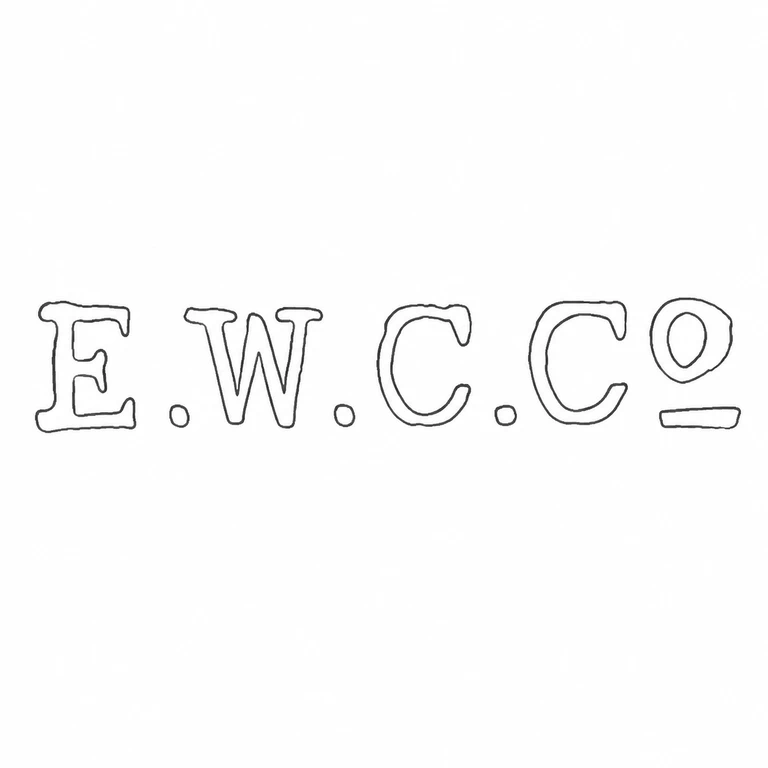 Eclipse Watch Company: E.W.C.Co sequence, separator points, and terminal underline are retained; line reconstruction.
