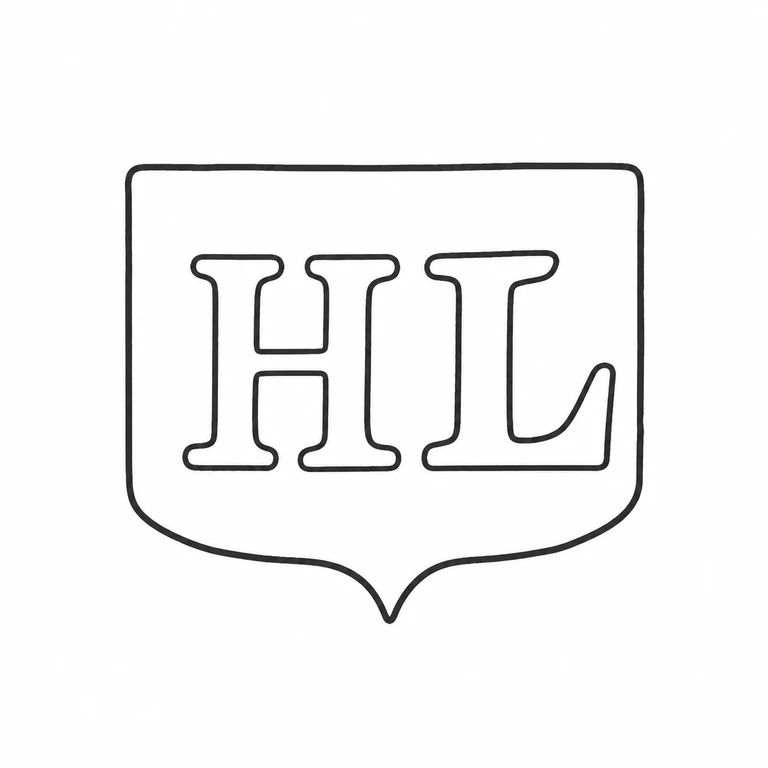 Lambert & Co (Herbert Charles Lambert): Shield-like cartouche, two initials, and the lower point are retained upright with matching source arrangement. line reconstruction.