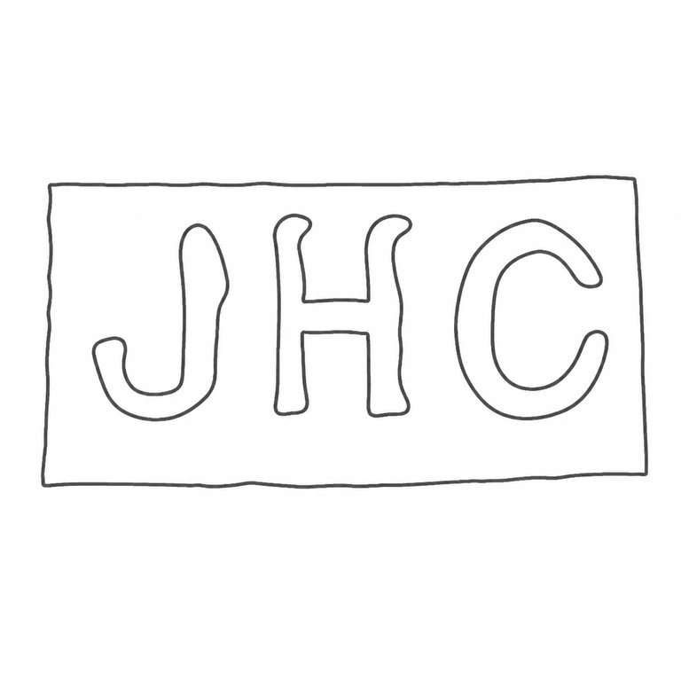 J H 7: JHC sequence and rectangular border match the source orientation and order; line reconstruction.